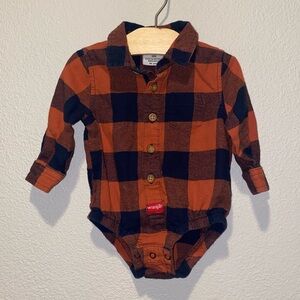 Wrangler Baby flannel size 9 months plaid country farmer‎ western
